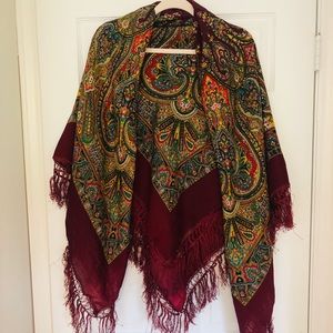 Large Russian Scarf/ Wrap